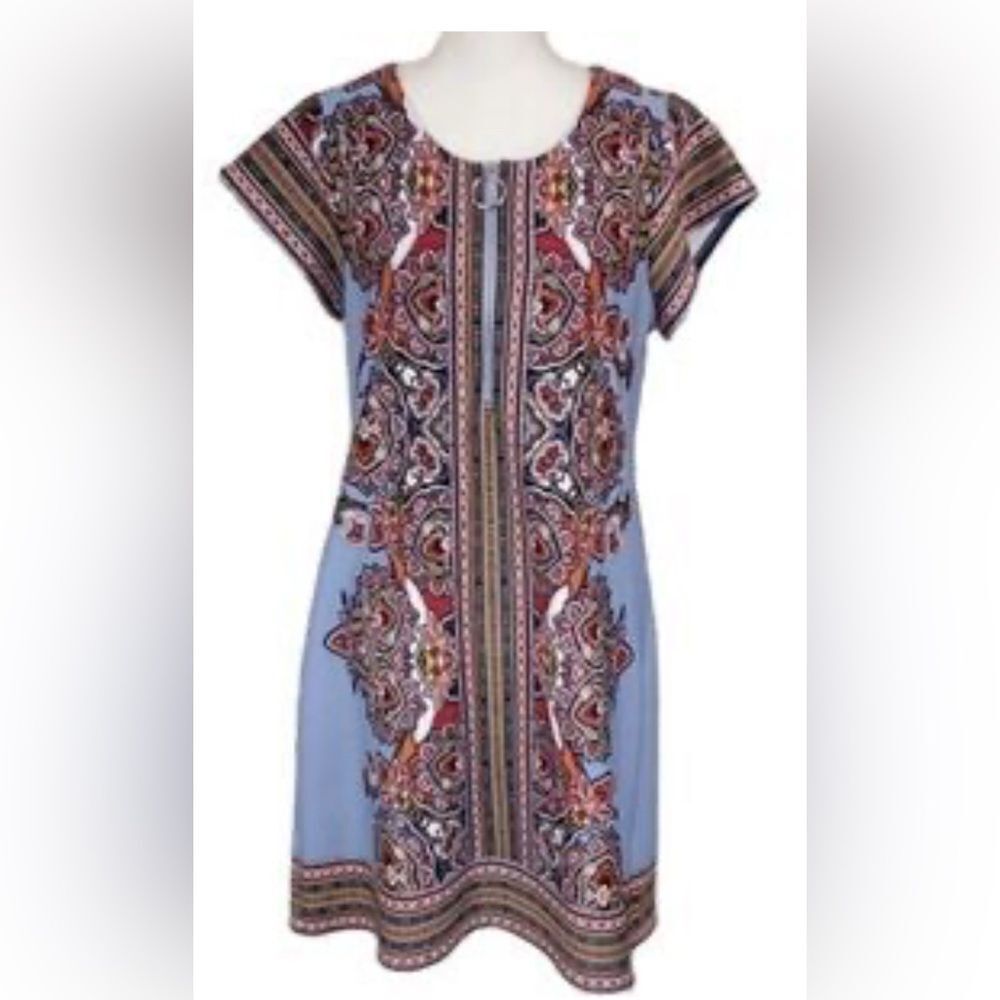 Melissa Paige Dress Sz L 94%polyester 6%spandex